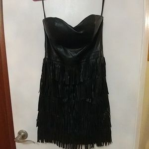 Guess fringe stripless dress